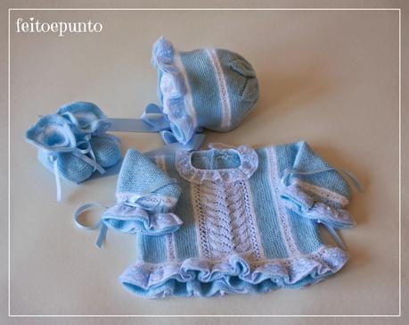 Conjunto de primera puesta azul