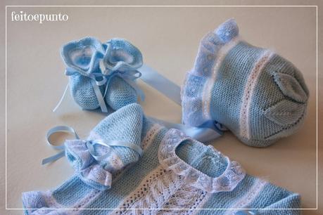 Conjunto de primera puesta azul