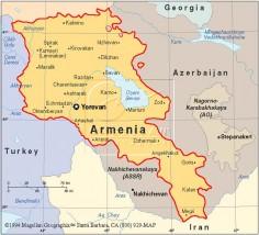 MAPA DE ARMENIA