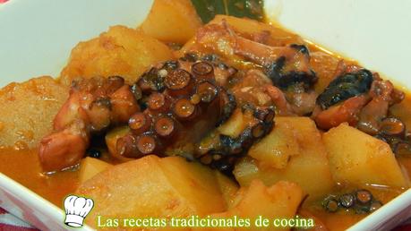 Guisado de pulpo con patatas