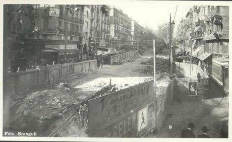 BARCELONA...1924 ,OBRAS DEL GRAN METRO DE LAS RAMBLAS...28-10-2014...!!!