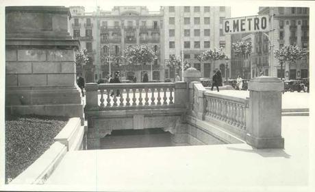 BARCELONA...1924 ,OBRAS DEL GRAN METRO DE LAS RAMBLAS...28-10-2014...!!!