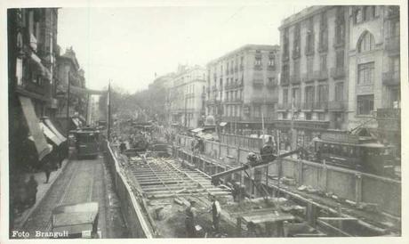 BARCELONA...1924 ,OBRAS DEL GRAN METRO DE LAS RAMBLAS...28-10-2014...!!!