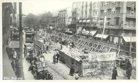 BARCELONA...1924 ,OBRAS DEL GRAN METRO DE LAS RAMBLAS...28-10-2014...!!!