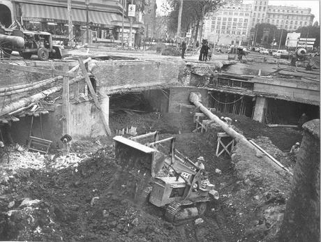 BARCELONA...1924 ,OBRAS DEL GRAN METRO DE LAS RAMBLAS...28-10-2014...!!!