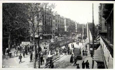 BARCELONA...1924 ,OBRAS DEL GRAN METRO DE LAS RAMBLAS...28-10-2014...!!!