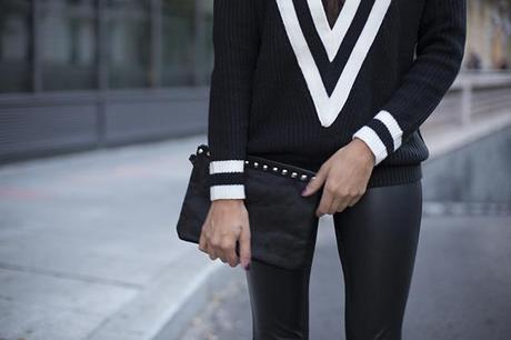 THAT JUMPER OUTFITS, rag and bone, sheinside, ss14, cuir, legging, rayban, mango slipon, slipons, suiteblanco, sporty outfit, jumper ,stylescrapbook