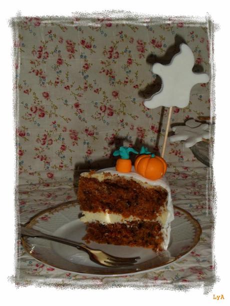 Carrot cake huerto de calabazas de Halloween