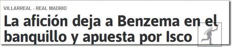 El diario As y Benzema `antes de el clásico´