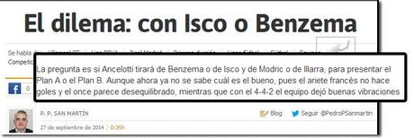 El diario As y Benzema `antes de el clásico´