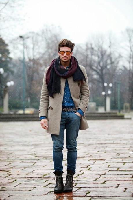 Moda hombre, maxi abrigos