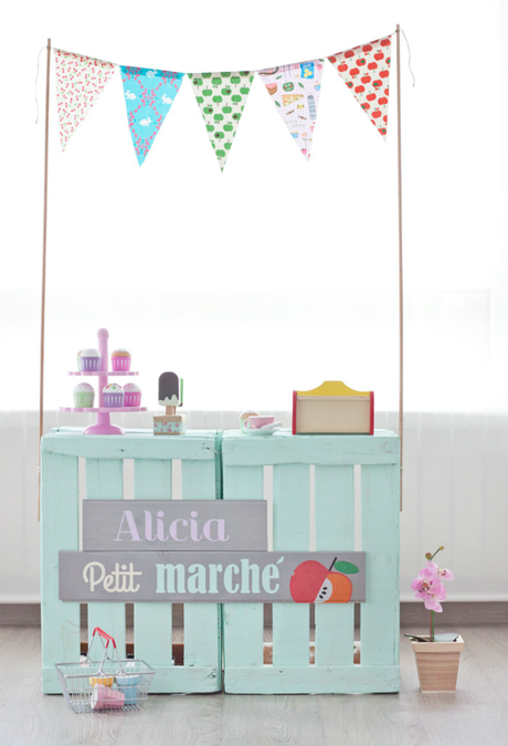 #Small&Lowcost Decoración infantil con whasi tape TIENDA CON CHALK PAINT