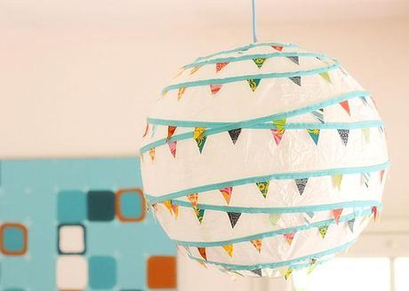 #Small&Lowcost Decoración infantil con whasi tape paper_lantern_crafts_bunting