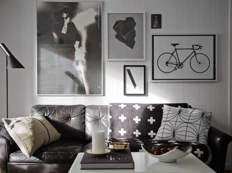 Diseños de los 60 en un piso muy actual sillas serie 7 lampara flower pot lampara aj estilo nórdico escandinavo mitad de siglo estilo moderno contemporáneo estilo mid century modern estantería string diseños de los 60 decoración decoración de salones decoración de interiores blog