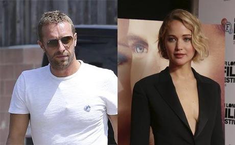 Jennifer Lawrence y Chris Martin