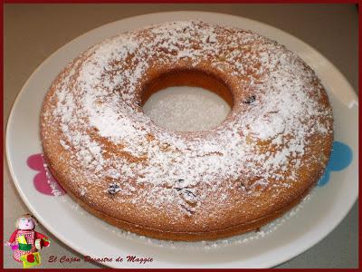 BIZCOCHO DE NATA CON PASAS Y NUECES