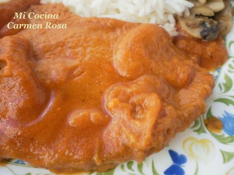 FILETE DE TERNERA EN SALSA DE ZANAHORIA