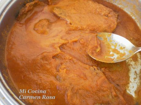 FILETE DE TERNERA EN SALSA DE ZANAHORIA