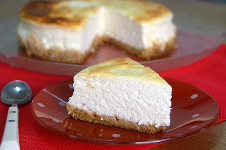 Tarta de Queso Fresco 0%. Baja en Azúcar y Sin una Pizca de Grasa.