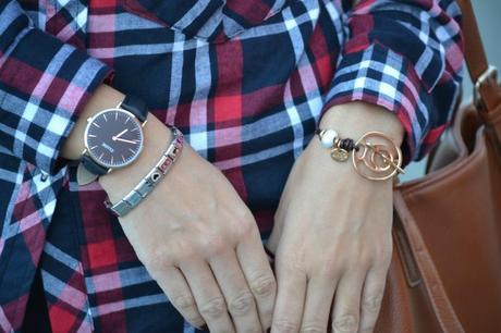 Look: cuadros + jeans + Oxford