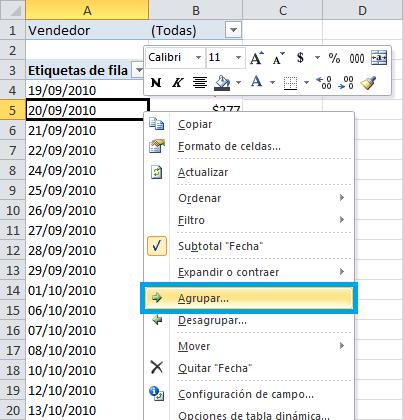 agrupar tabla dinamica por meses 03 Cómo Agrupar por Meses una Tabla Dinámica