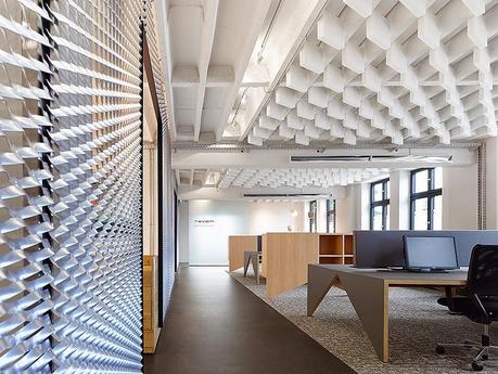 Diseño industrial y contemporáneo en estas oficinas de Alemania