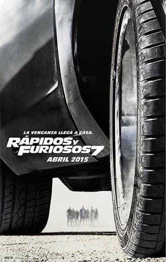 Foto: 1er póster oficial de #RápidosyFuriosos7 !!  En #Cinemex el 2 de abril de 2015. ¿Les gusta?