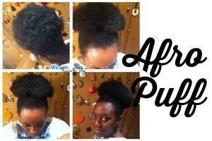 Cómo hacer un afro puff