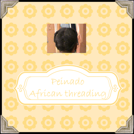 peinado con hilos o african threading