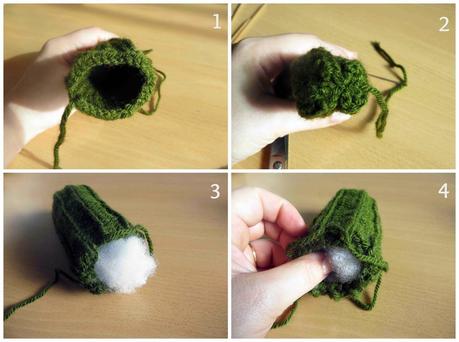 Tutorial: cactus alfiletero de punto. Patrón gratuito. / Tutorial: knitted cactus pincushion. Free pattern.
