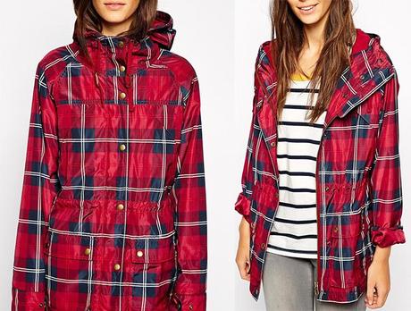 Abrigo con capucha a cuadros de Jack Wills