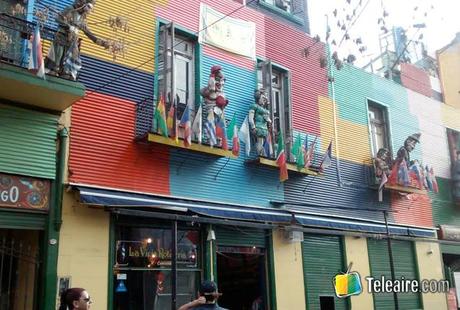 fachadas coloridas en La Boca