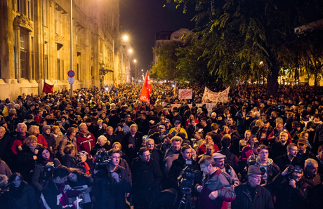 Protestas contra el impuesto a internet