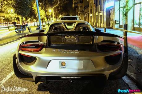 Rear Porsche 918 Spyder