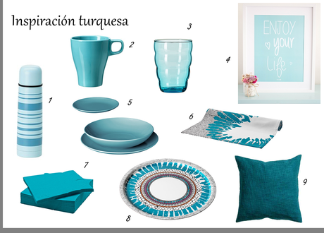 PEQUEÑA COCINA MULTI-ESPACIOS CON GUIÑOS EN TURQUESA