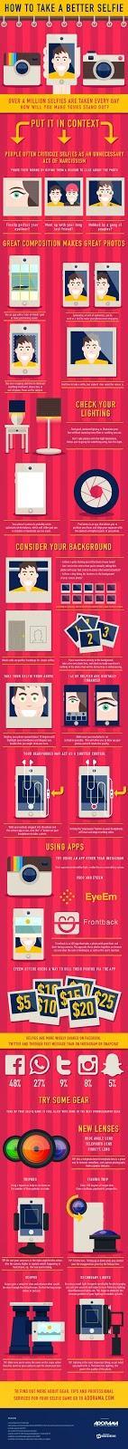 Cómo hacer una buena selfie #Infografía #Fotografía #Selfie