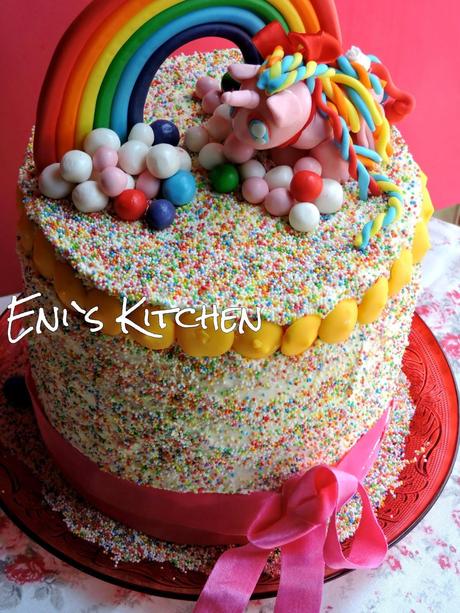 Rainbow cake ! - Tarta Arco iris ! -  Tort curcubeu !