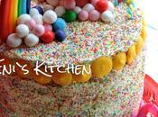Rainbow cake Tarta Arco iris Tort curcubeu