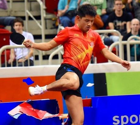 Zhang Jike se disculpa por su excesiva celebración en la Copa del Mundo 2014
