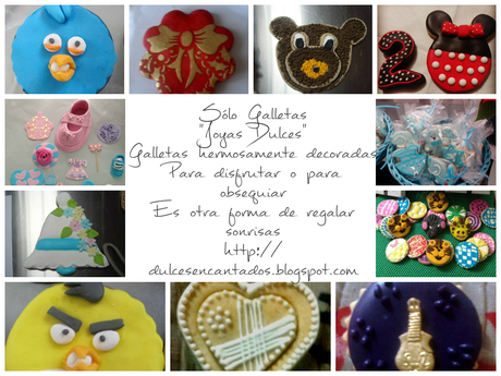 Trabajos de Dulces Encantados. Galletas Decoradas, tortas con diseño, cupcakes de lujo  y otras cositas más. Todo por encargo