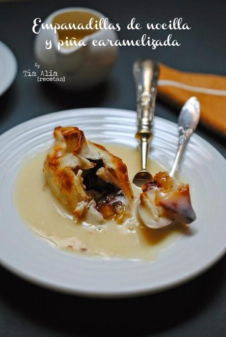 Empanadillas de nocilla y piña caramelizada [#díadeDEGUSTABOX]