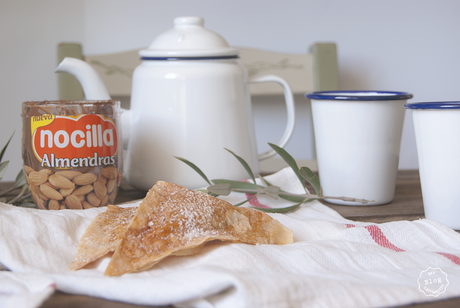 Wan Tun con Nocilla de almendras