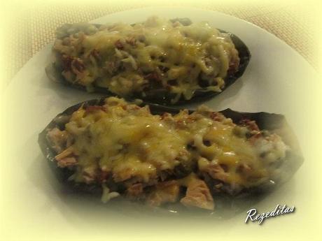 BERENJENAS RELLENAS EN 5 MINUTOS (Microondas)