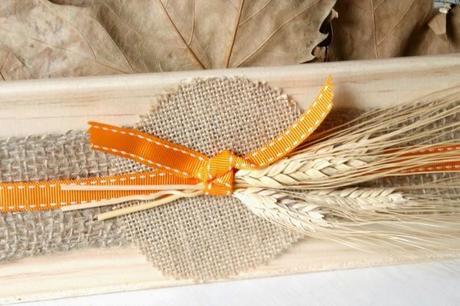 finde frugal: un centro de mesa en una caja de vino