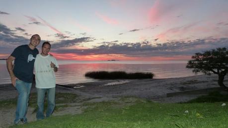 Con mi anfitrión en Colonia