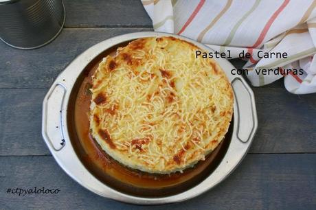 Pastel de carne con verduras