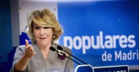 Esperanza Aguirre dice sentirse “abochornada”.