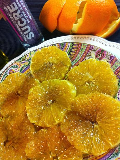Naranjas Aliñadas Con Miel Y Aceite de Oliva
