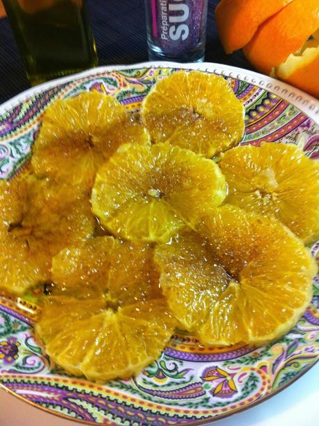 Naranjas Aliñadas Con Miel Y Aceite de Oliva