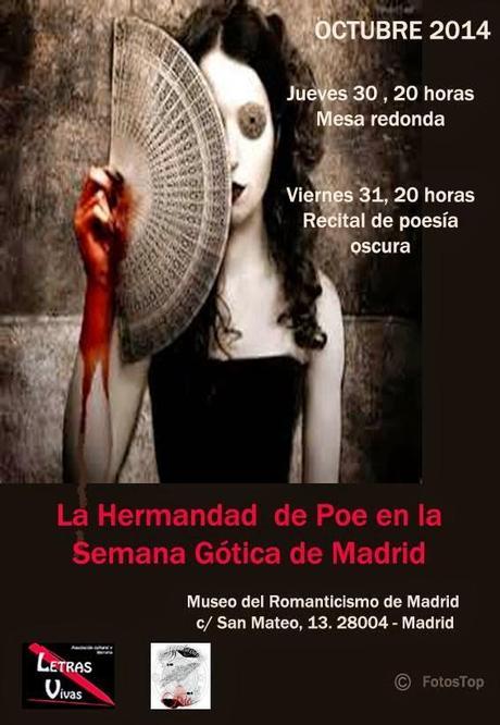 LITERATURA DE TERROR FUERA DEL GÉNERO DE TERROR, TERTULIA EN LA SEMANA GÓTICA DE MADRID